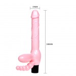 Безремневой тройной страпон с вибрацией Super Strapless Dildo