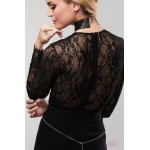 Стильный металлический ошейник-портупея Bijoux Indiscrets Desir Metallique Collar Black