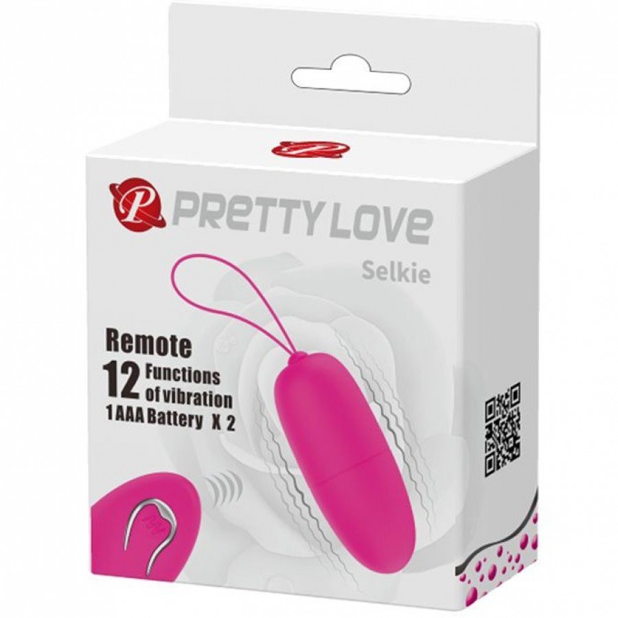 Виброяйцо с пультом ДУ Pretty Love Selkie, 12 режимов