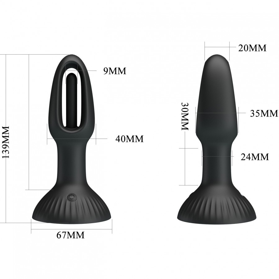 Мощный анальный вибратор Pipedream Small Rechargeable Anal Plug
