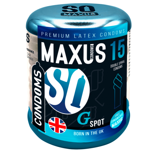 Презервативы Maxus G spot, двойная спираль, 15 шт.