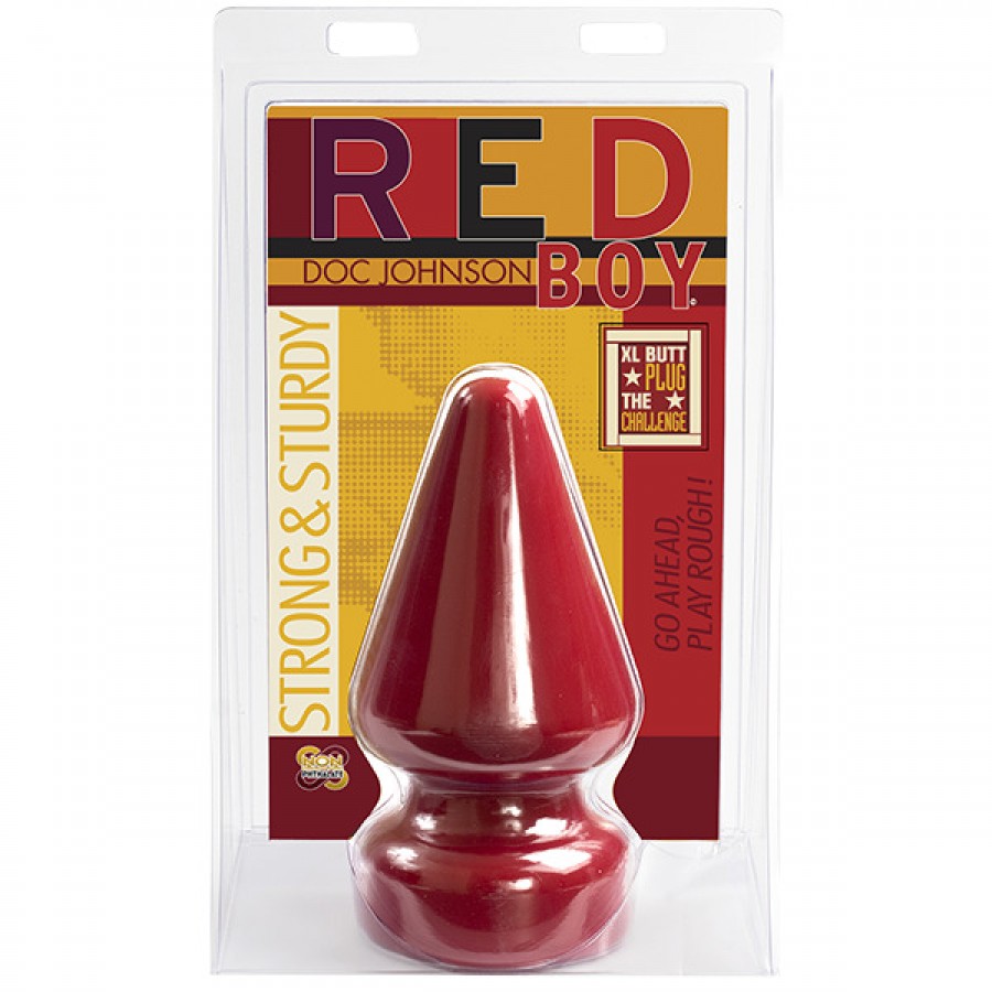 Огромная анальная пробка Red Boy 25 х 12 см
