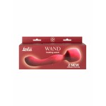 Двусторонний мощный вибратор с нагревом Heating Wand red 1018-02LOLA