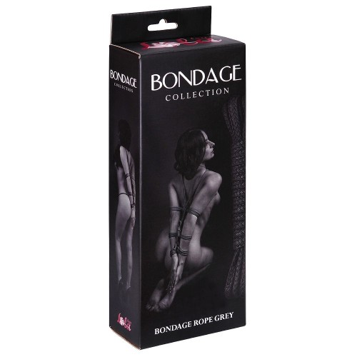 Веревка для бондажа Bondage Collection Grey- 9 м.
