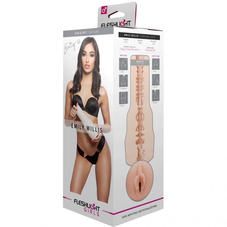 Мастурбатор-вагина FLESHLIGHT SIGNATURE Emily Willis Squirt