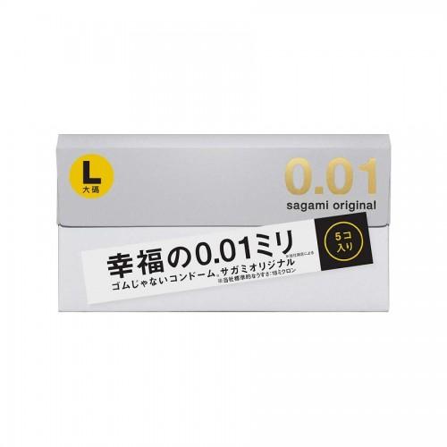 Полиуретановые презервативы Sagami Original 001 L-Size 5 шт.