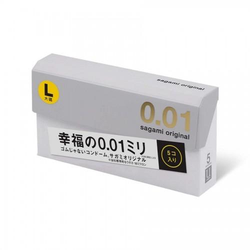 Полиуретановые презервативы Sagami Original 001 L-Size 5 шт.