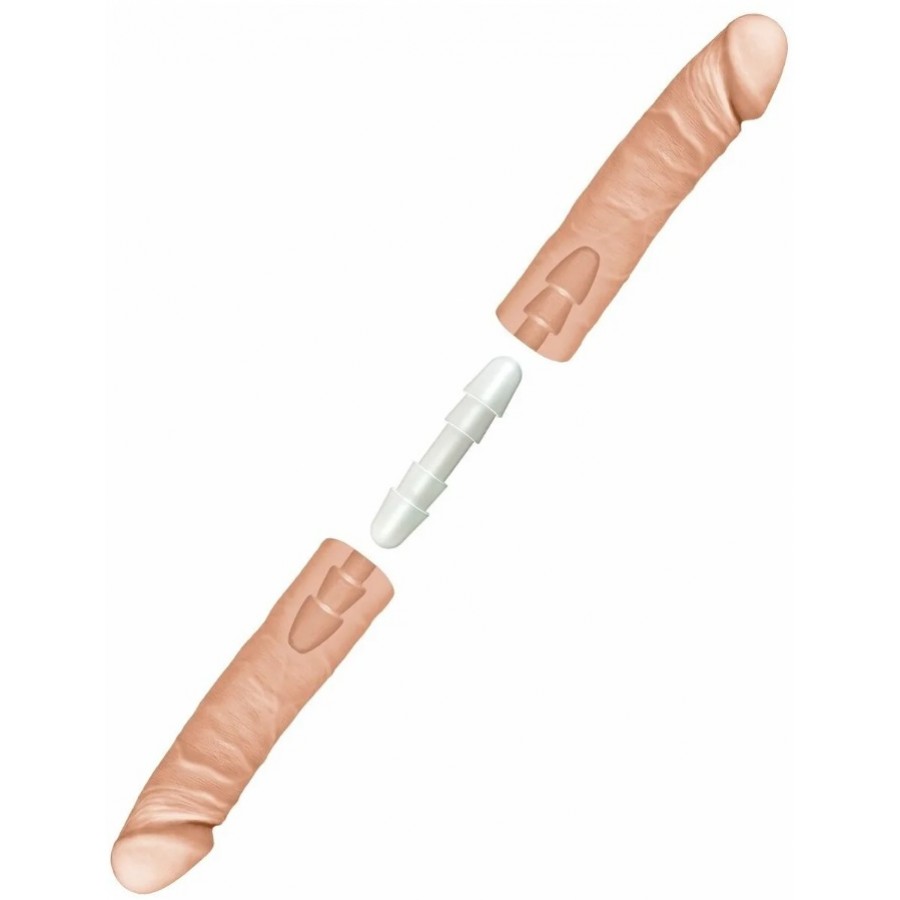 Двусторонний фаллоимитатор  The D Double D 40 х 4,4 см