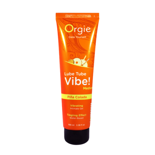 Лубрикант с эффектом вибрации Orgie Lube Tube Vibe Medium Pina Colada, 100 мл