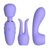 Мини-вибромассажер с насадками Nomi Tang Pocket Wand Lavander