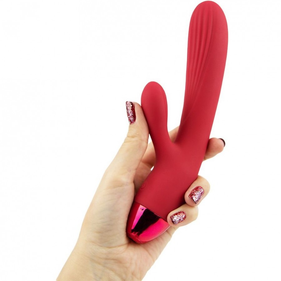 Вибратор-кролик с пульсацией и нагревом Woma Irene