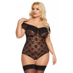 Кружевное боди с доступом SoftLine Kamila XL Кружевное боди с доступом SoftLine Kamila XL