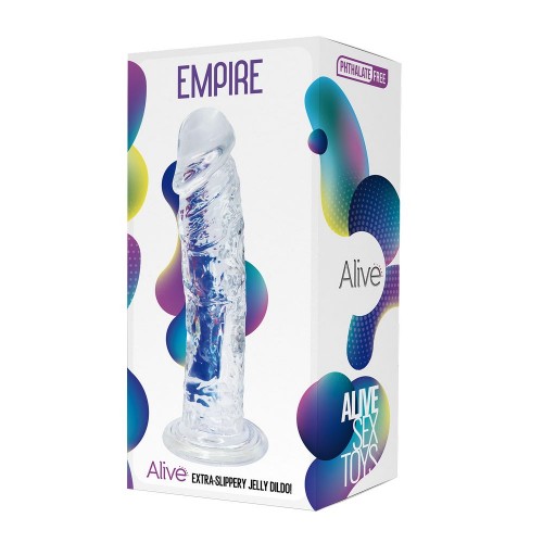 Прозрачный фаллоимитатор на присоске Empire Jelly Dildo