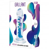 Прозрачный фаллоимитатор на присоске Gallant Dildo Jelly