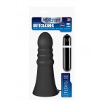 Большая анальная вибровтулка MENZSTUFF VIBRATING BUTTCRASHER RIBBED 20 см.