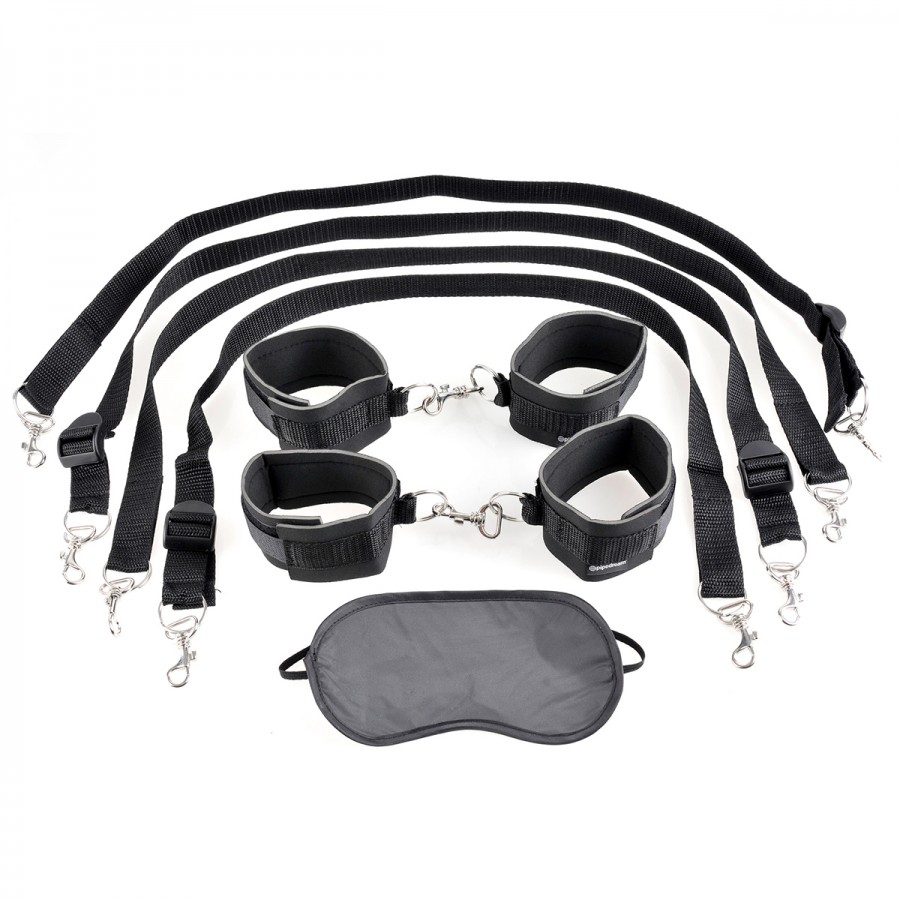 Набор для фиксации на кровати Pipedream Fetish Fantasy Cuff & Tether Set