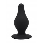 Термоактивная анальная пробка DUAL DENSITY PLEASURE PLUG M 9,3 х 3,8 см