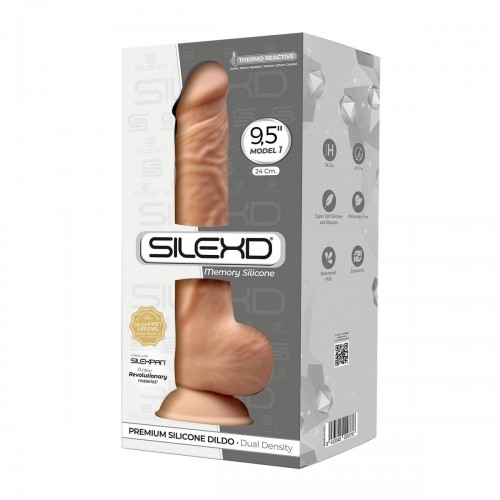 Термоактивный фаллоимитатор Silexd Model 1 24 х 4,5 см