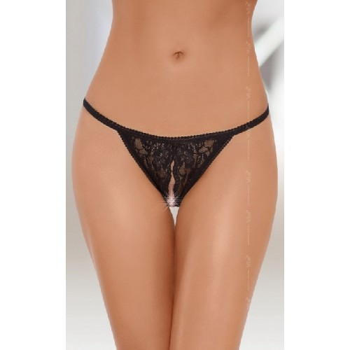 Стринги с доступом SoftLine Collection черный  S/L