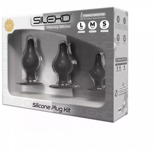 Набор термоактивных анальных пробок SileXD Silicone Plug Kit