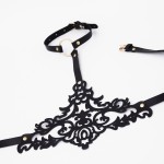 Портупея резная с золотой фурнитурой Crazy Handmade арт. CH-25012