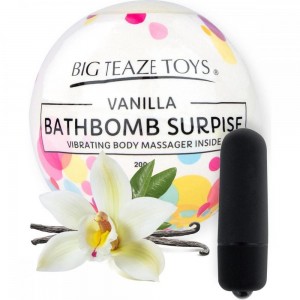 Бомбочка для ванны+ вибропуля Bath Bomb Surprise Vanilla