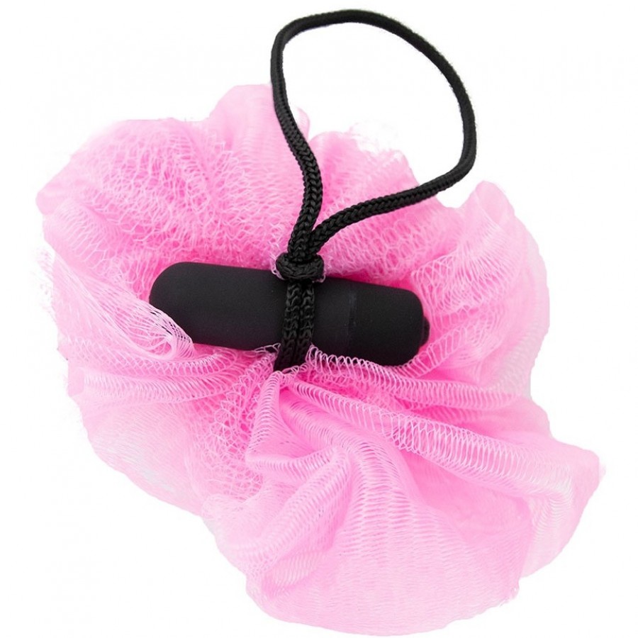 Спонж для душа с вибрацией Vibrating Bath Sponge Pink