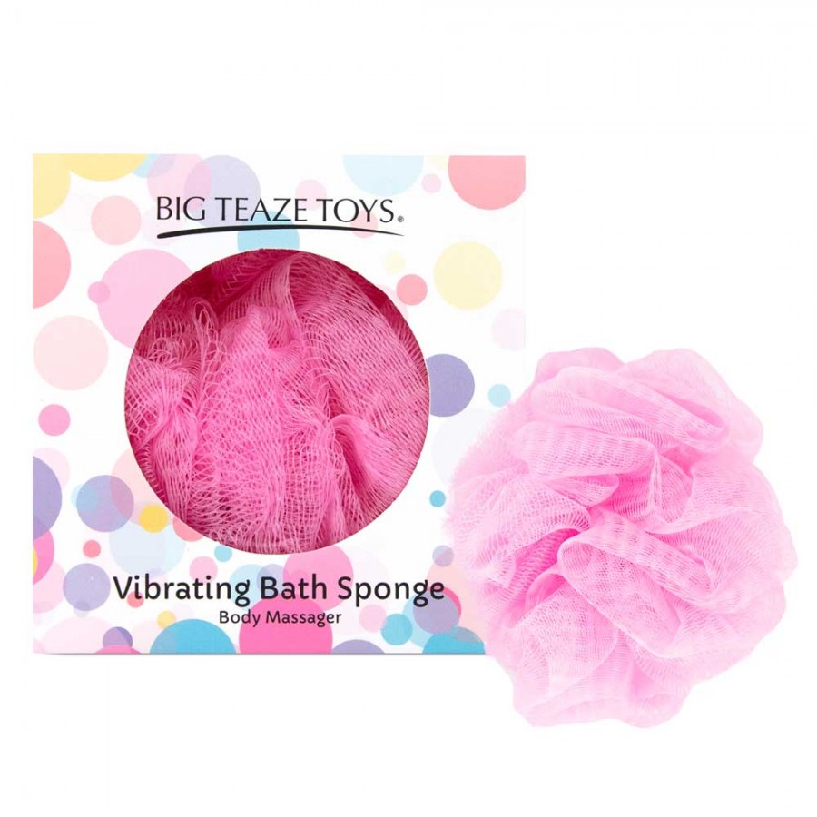 Спонж для душа с вибрацией Vibrating Bath Sponge Pink