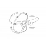 Большой страпон на поясе Lovetoy 21 х 5,2 см