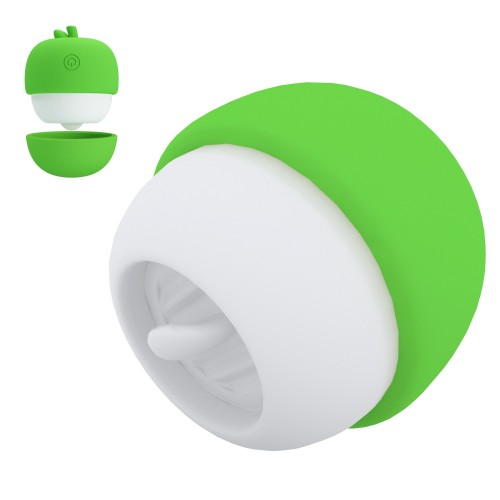 Вибратор для клитора с подвижным язычком Pretty Love Apple Secret