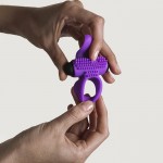 Двойное эрекционное кольцо с вибрацией Bullet Lastic Ring