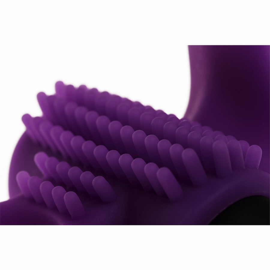 Двойное эрекционное кольцо с вибрацией Bullet Lastic Ring