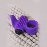 Двойное эрекционное кольцо с вибрацией Bullet Lastic Ring