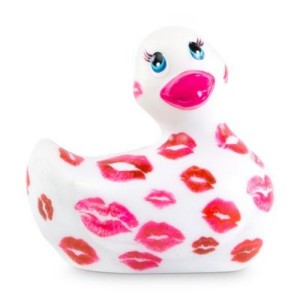  Вибратор-уточка Big Teaze Toys I Rub My Duckie 2.0, бело-розовый E29015