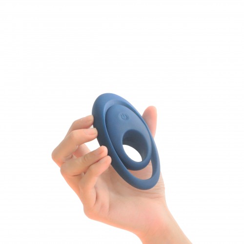 Двойное эрекционное кольцо с вибрацией Satisfyer Glorious Duo Blue