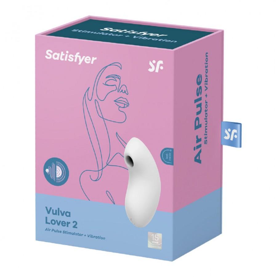 Вакуумно-волновой стимулятор с вибрацией Satisfyer Vulva Lover 2 White