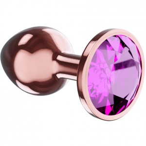 Металлическая анальная пробка Lola Diamond Quartz Shine L 8,3 x 3,3 см