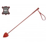 Красный кожаный стек с наконечником-стрелой - 60 см.