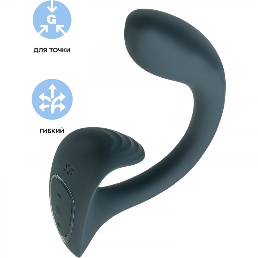 Элегантный вибратор-кролик Satisfyer G for Goddess 1, темно-серый