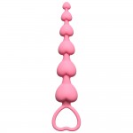 Анальная цепочка Heart's Beads Pink 4101-01Lola