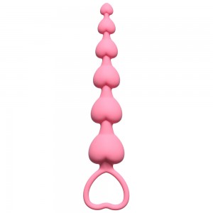 Анальная цепочка Heart's Beads Pink 4101-01Lola Анальная цепочка Heart's Beads Pink 4101-01Lola