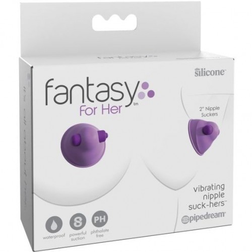 Помпы для сосков с вибрацией Vibrating Nipple Suck-Hers
