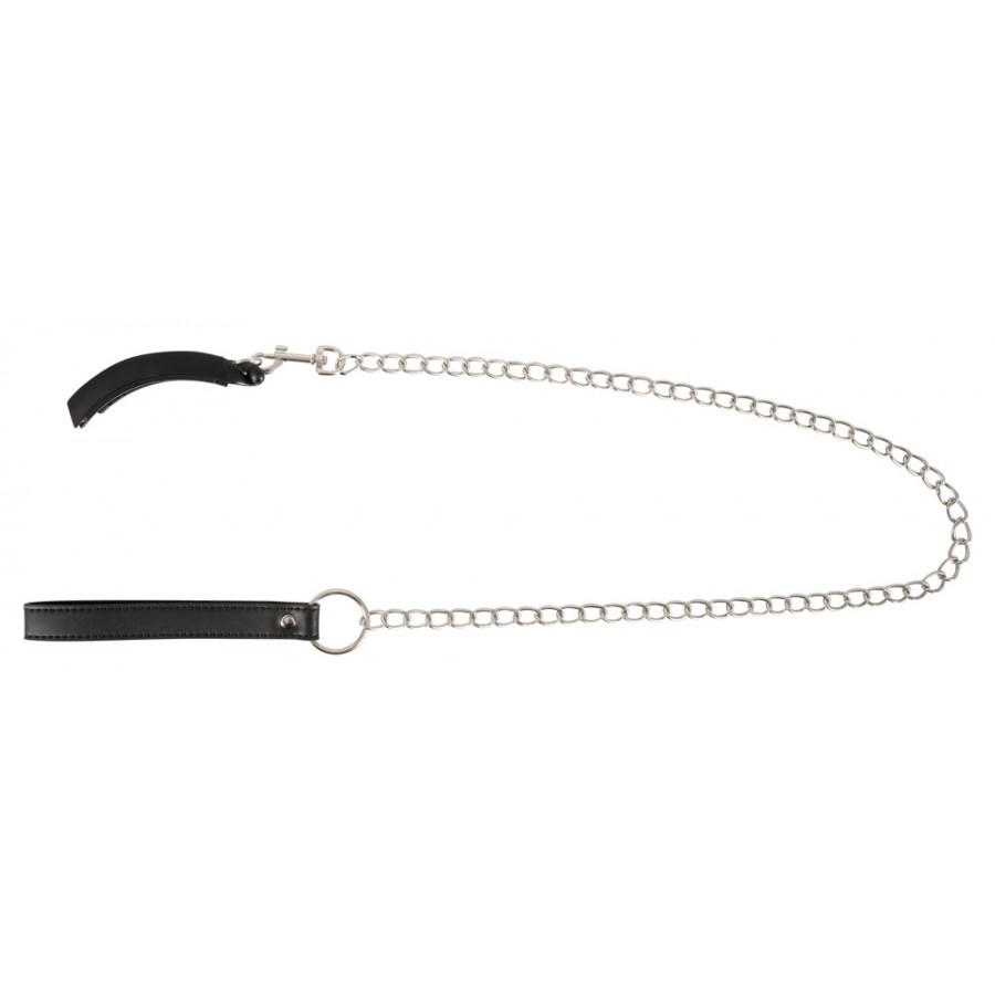 Зажим для половых губ с поводком Bad Kitty