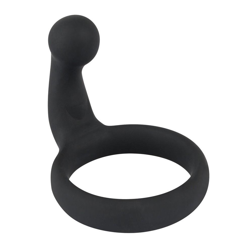 Эрекционное кольцо со стимулятором промежности Black Velvet Cock Ring 5238440000 