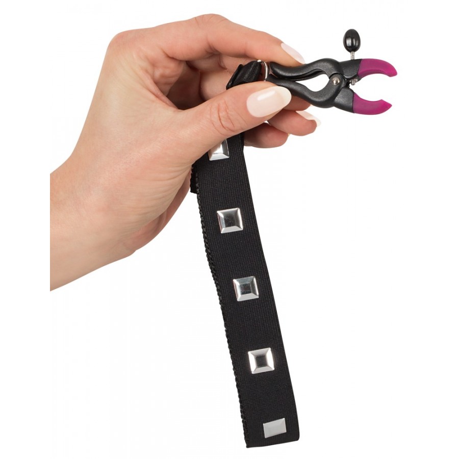 Подвязки с зажимами для половых губ Bad Kitty Garters with clamps