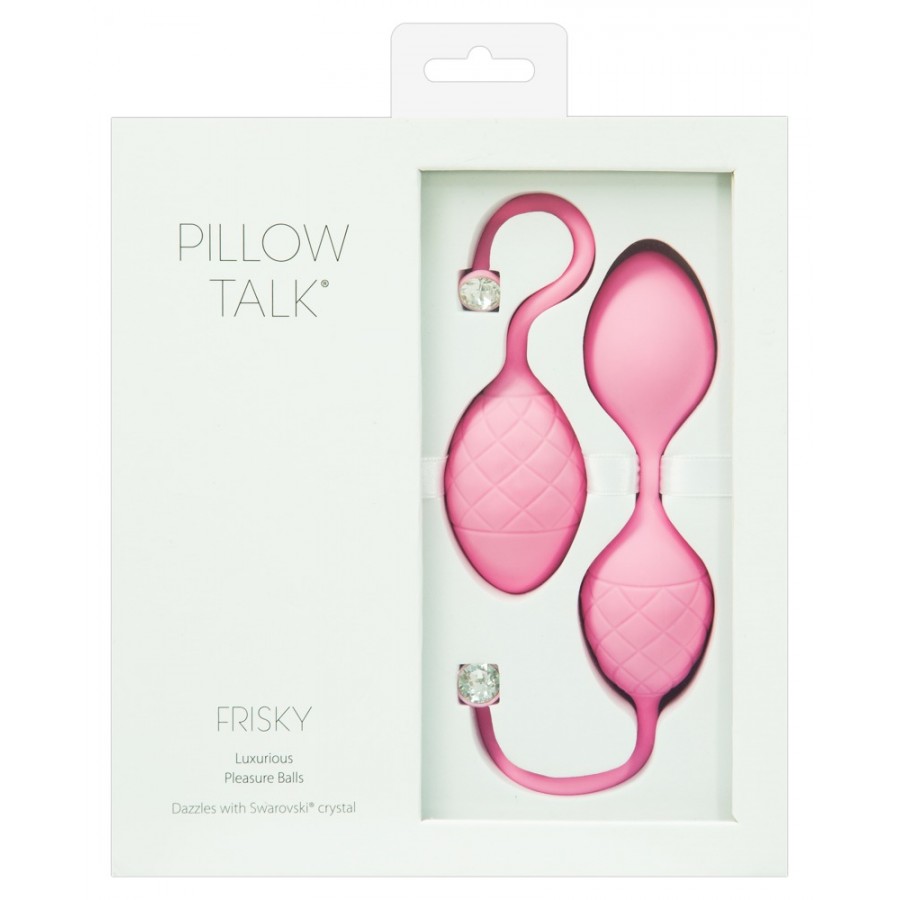 Набор вагинальных шариков Pillow Talk Frisky mit Swarovski -Kristall Pink