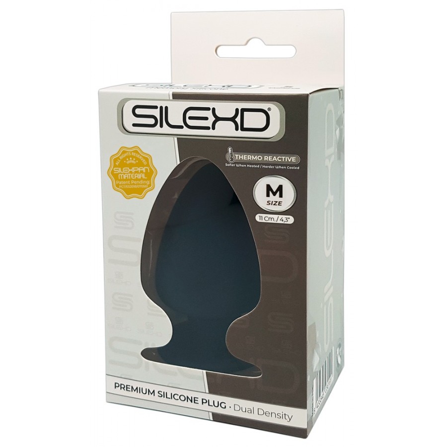 Анальная пробка SilexD Premium Silicone M 11 х 6,4 см