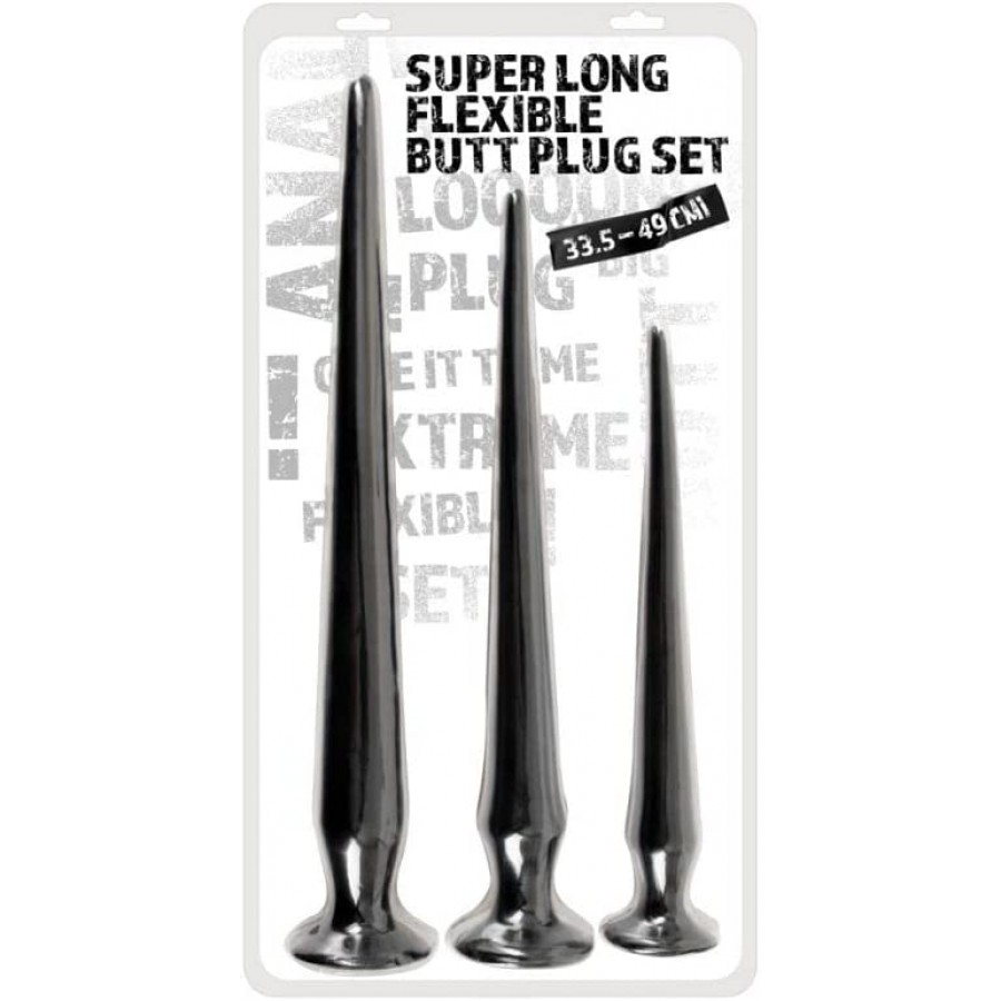 Набор длинных анальных пробок You2Toys Super Long Flexible Butt Plug Set 5387010000