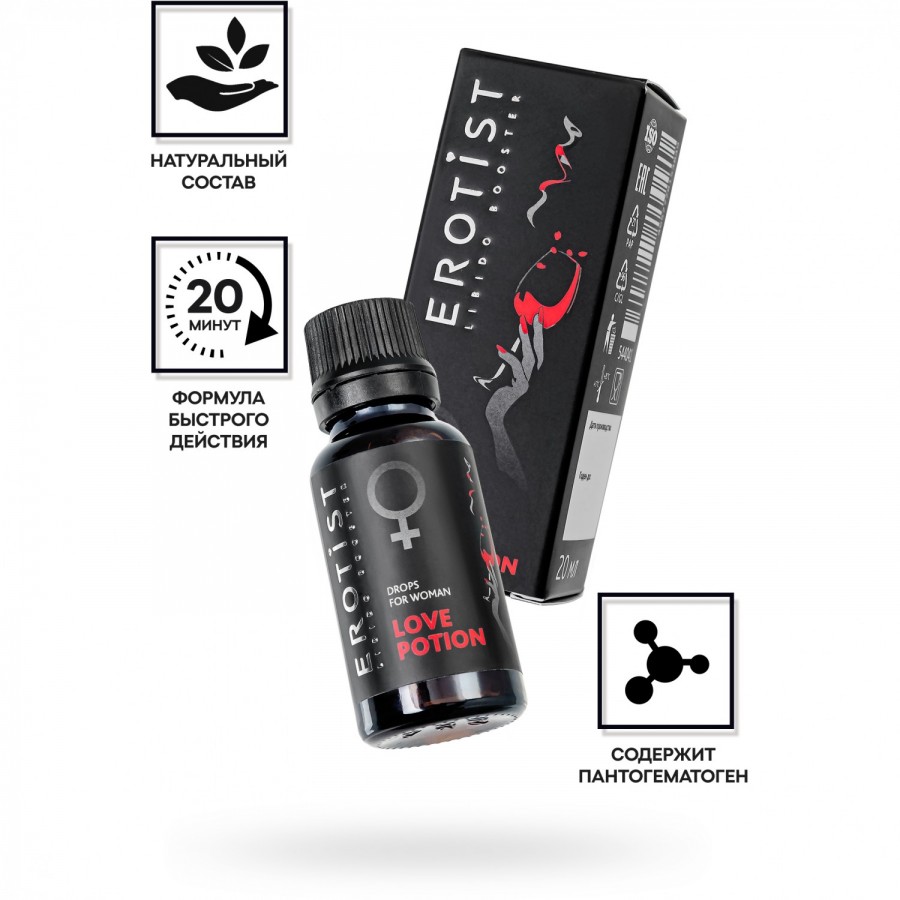 Возбуждающие капли для женщин Erotist Love Potion 20мл