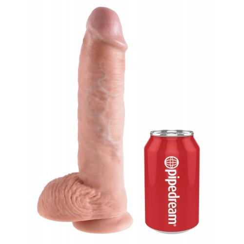 PipeDream King Cock Фаллоимитатор реалистик с мошонкой на присоске телесный 25,4 х 5,1 см